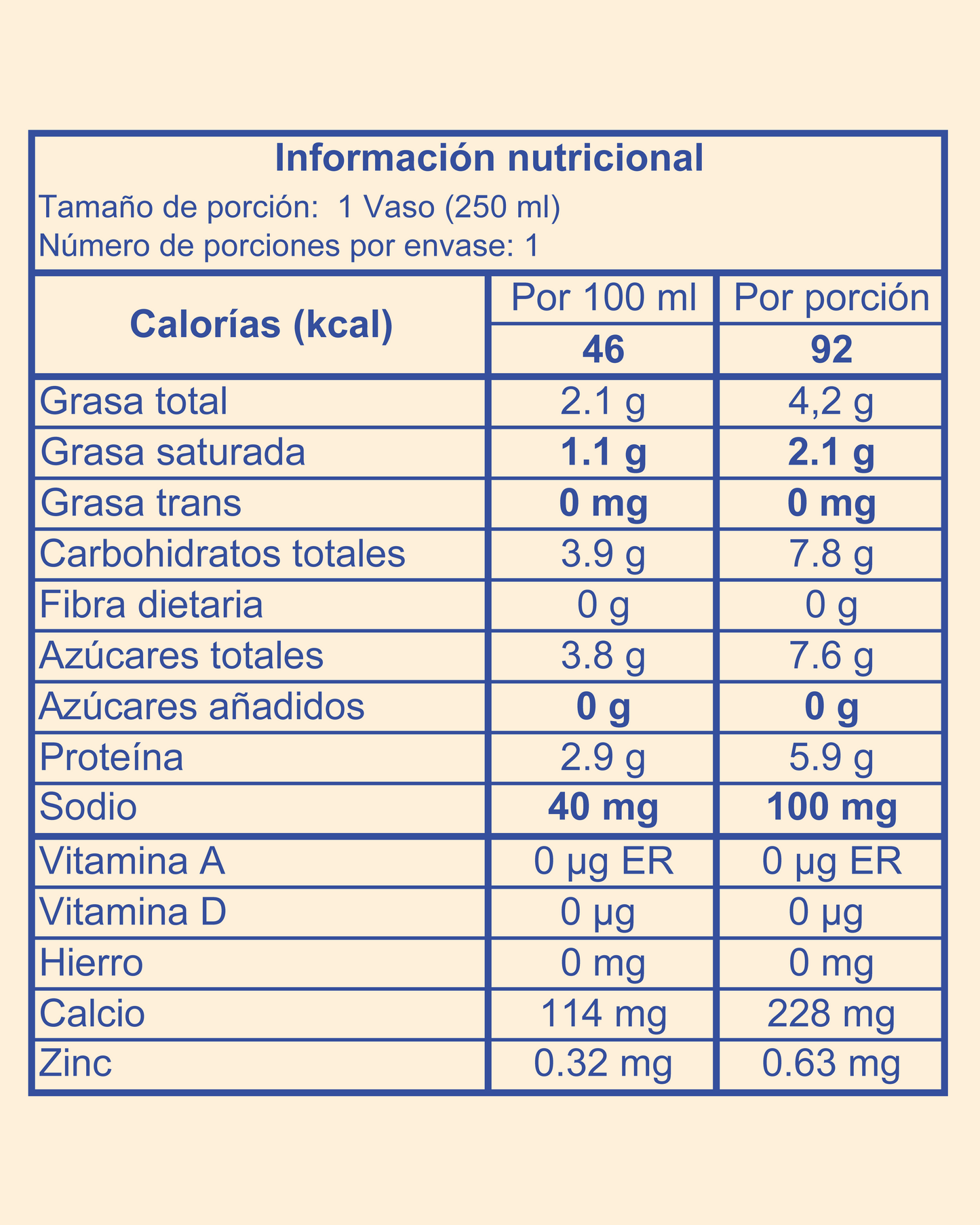 Kéfir Sabor Natural 250 ml (Pack x 6)