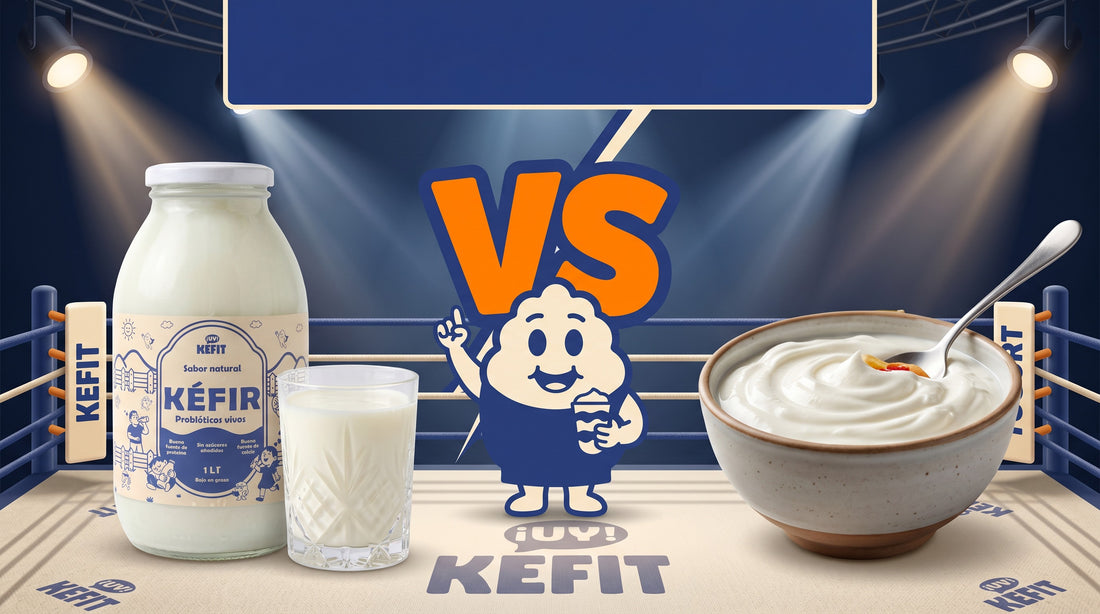 Kéfir vs yogur — comparativa de ¡UY! KEFIT
