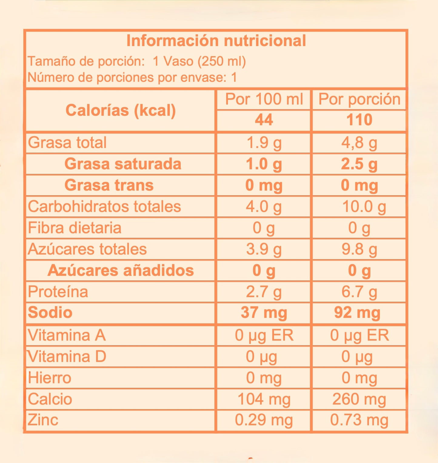Kéfir Sabor Durazno x 250 ml