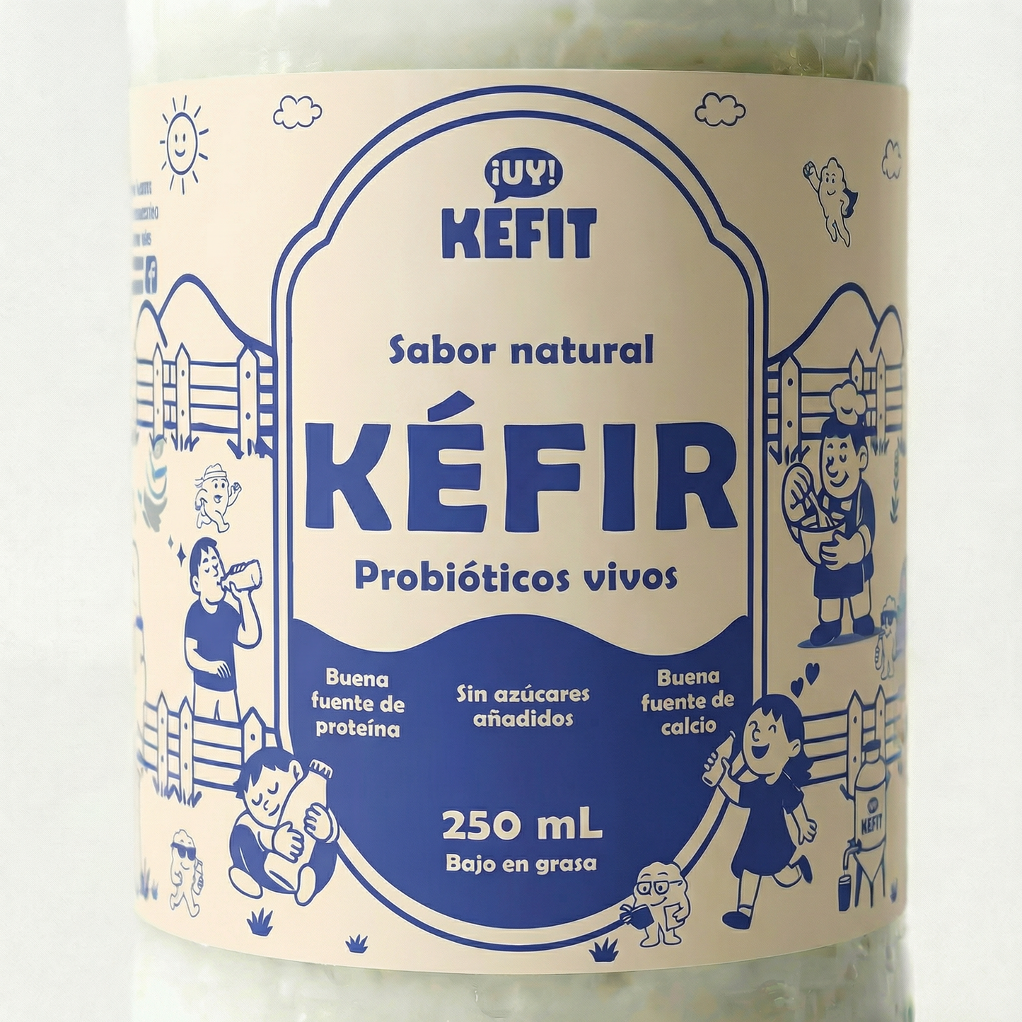 Kéfir Sabor Natural 250 ml (Pack x 3)