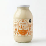 Botella de kéfir sabor durazno KEFIT 1 litro con trozos de fruta
